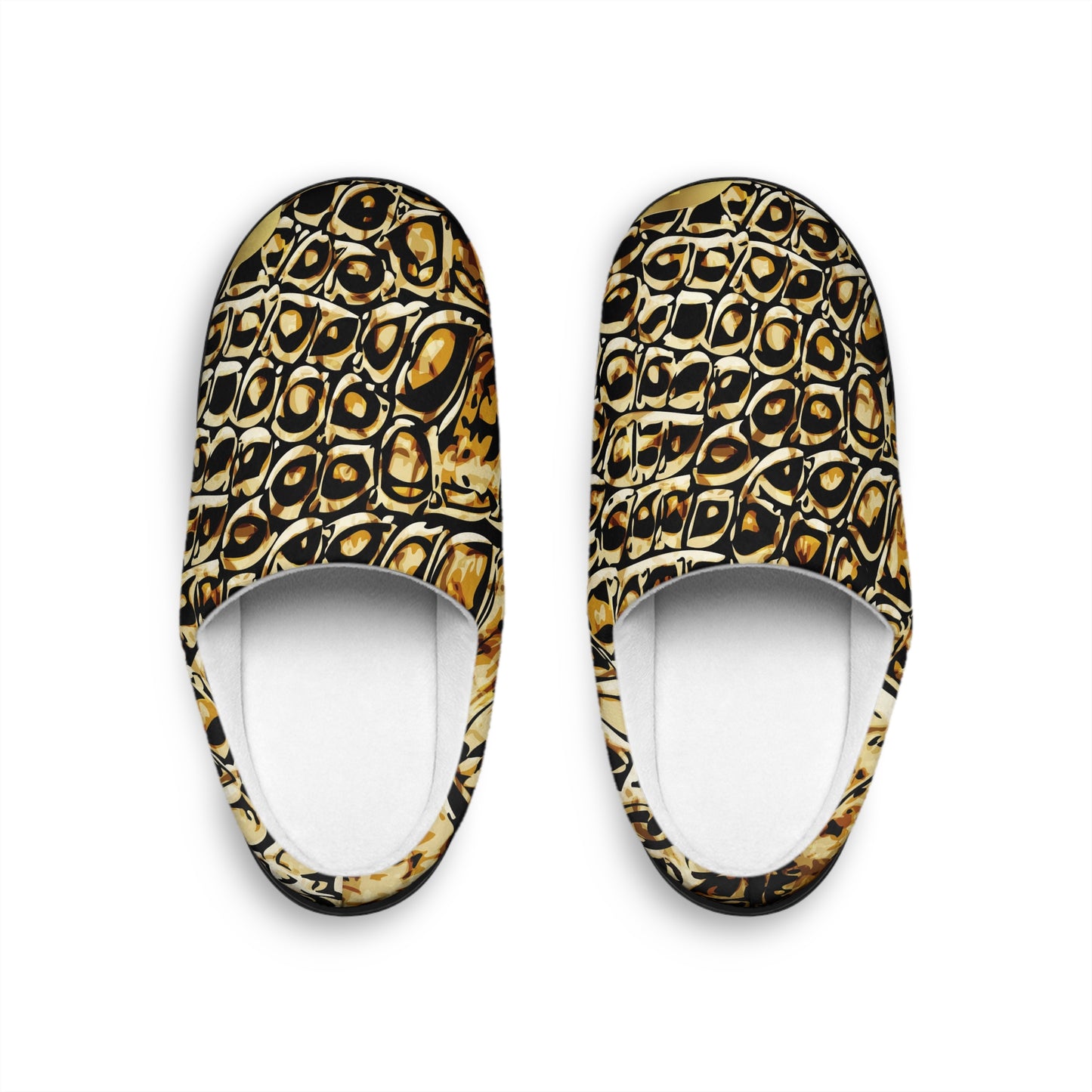 Cozy Men's Indoor Slippers with Luxurious Animal Print Design