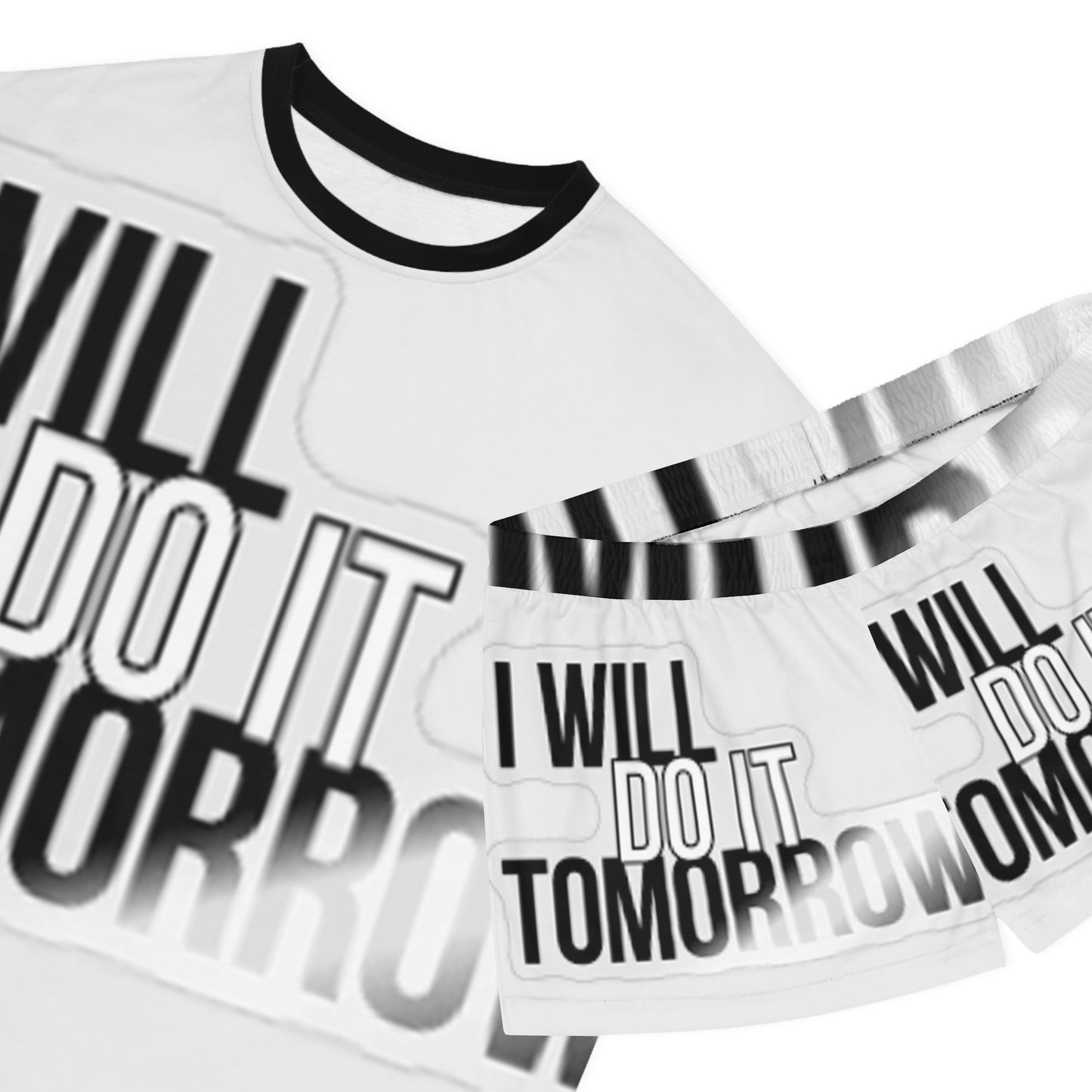Motivational Women's Pajama Set - "I Will Do It Tomorrow"