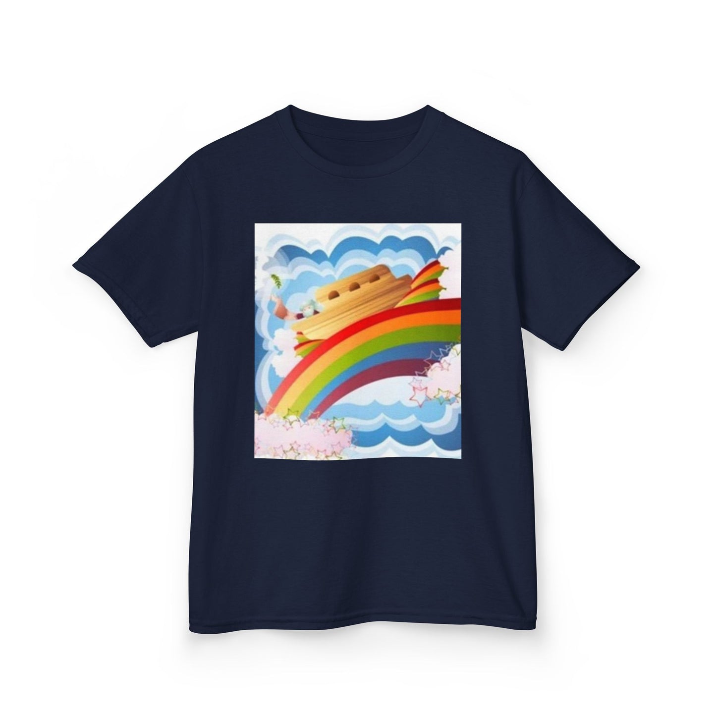 Rainbow Adventure Kids Heavy Cotton Tee - Fun & Colorful Design for Playful Days