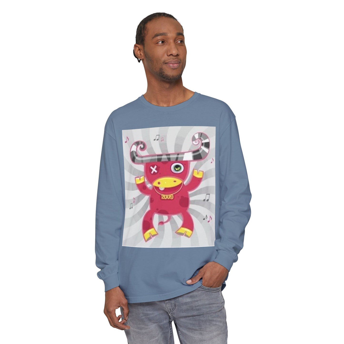 Fun & Quirky Graphic Long Sleeve T-Shirt - Perfect for Music Lovers