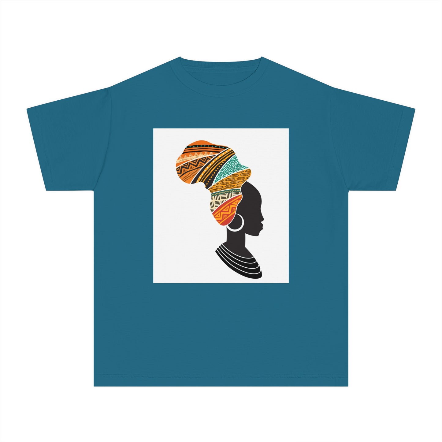 Youth Midweight Tee - African Heritage Design for Creative Kids