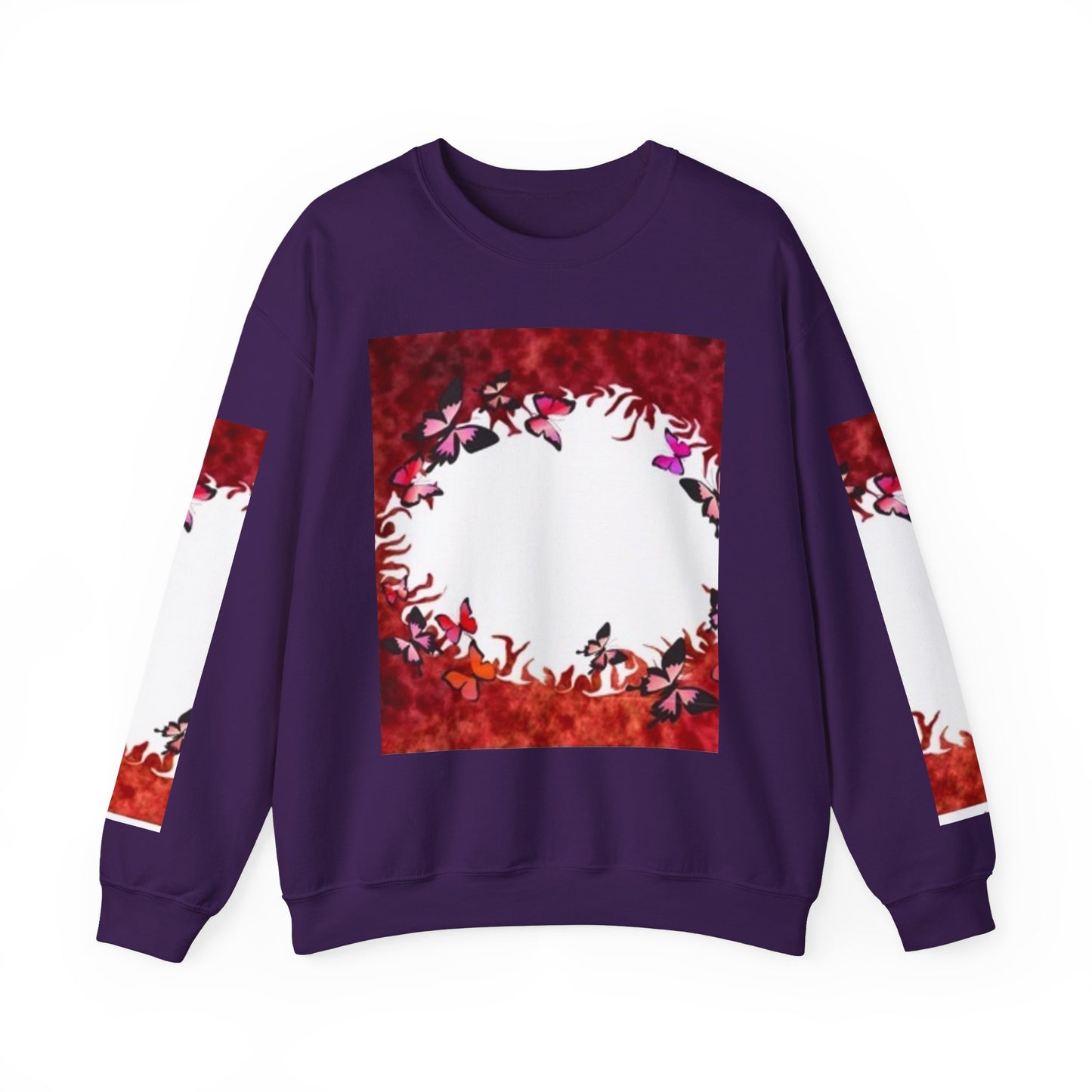 Floral Nature Crewneck Sweatshirt - Cozy Unisex Pullover for Nature Lovers