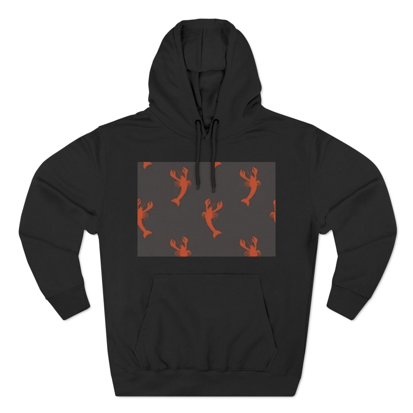 Lobster Print Fleece Hoodie - Perfect for Seafood Lovers