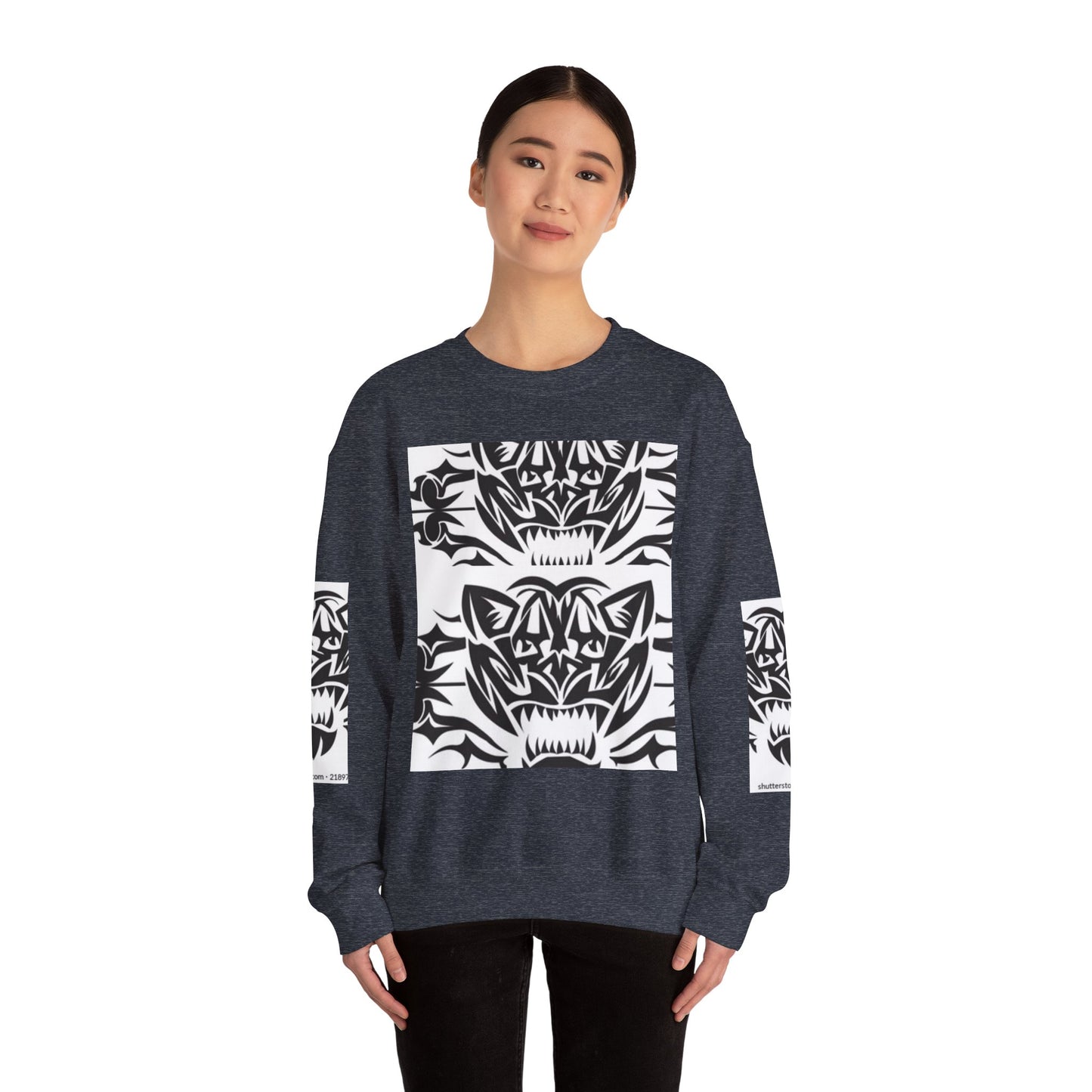 Bold Tiger Graphic Unisex Sweatshirt - Fierce Animal Design