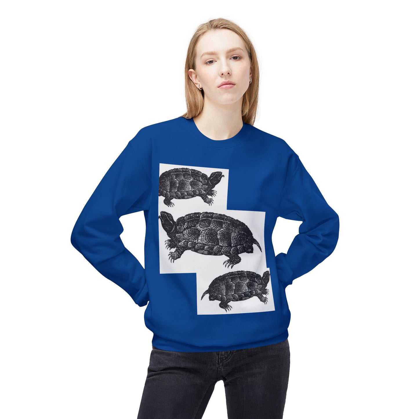 Cozy Turtle Graphic Sweatshirt - Unique Wildlife Apparel