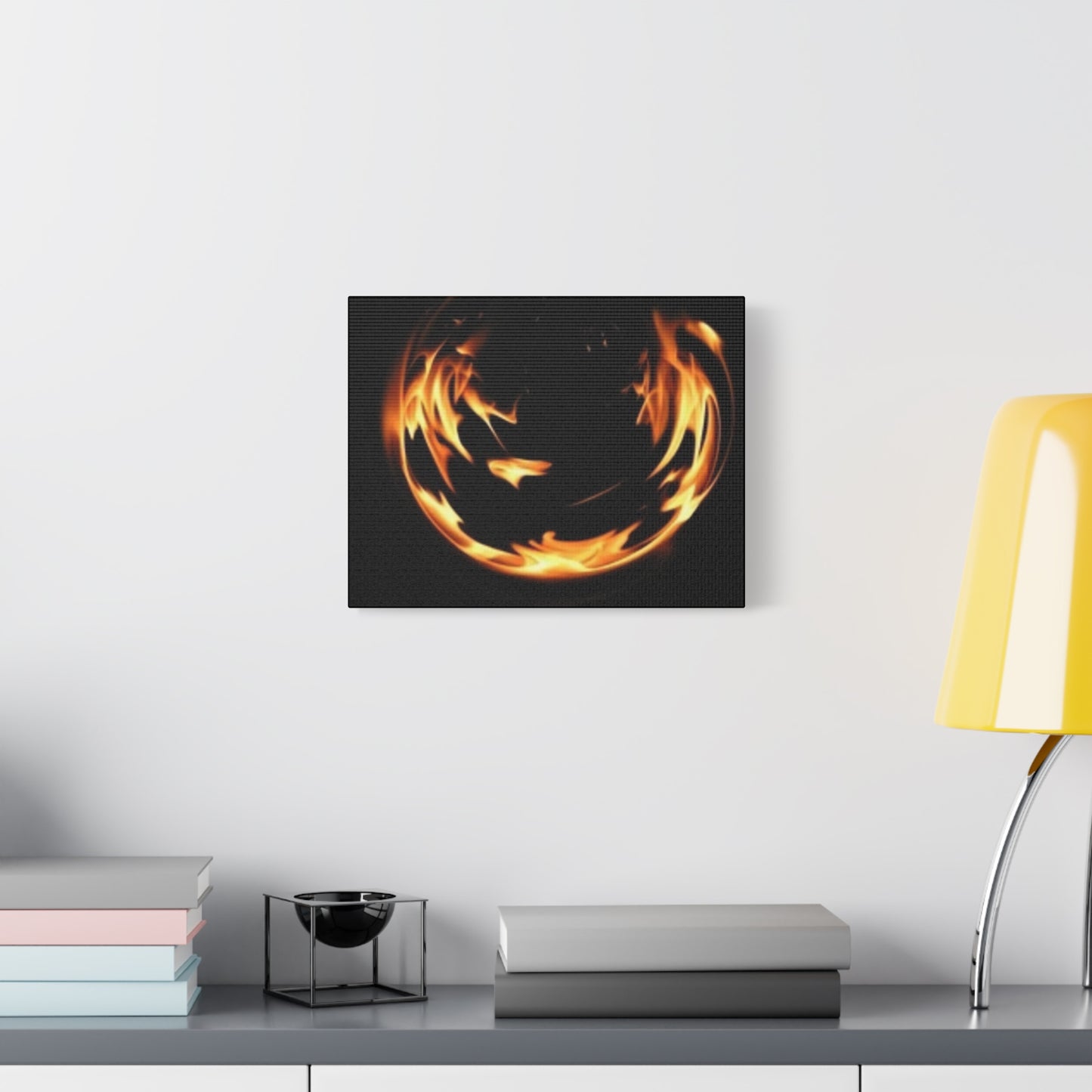 Fire Swirl Matte Canvas Art - Stretched 1.25" Gallery Wrap