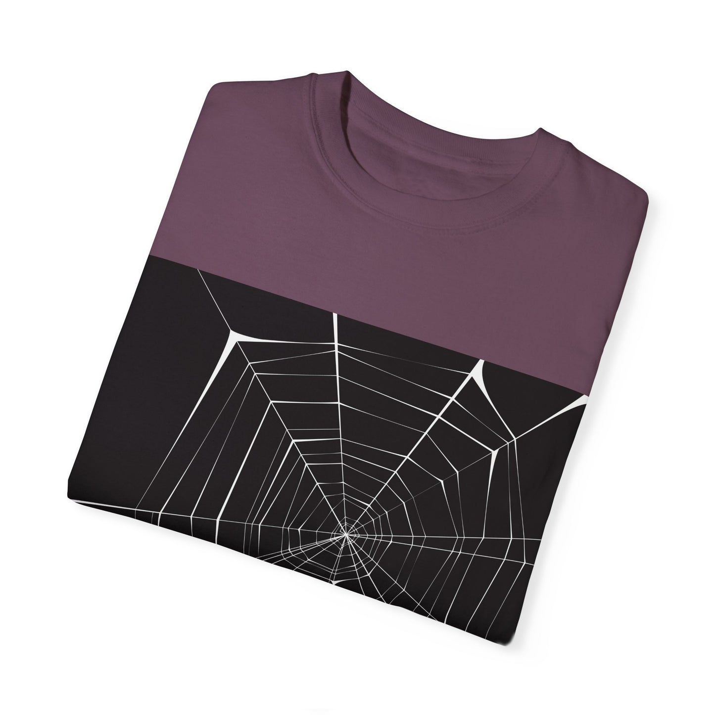 Spooky Spider Web Unisex Garment-Dyed T-Shirt