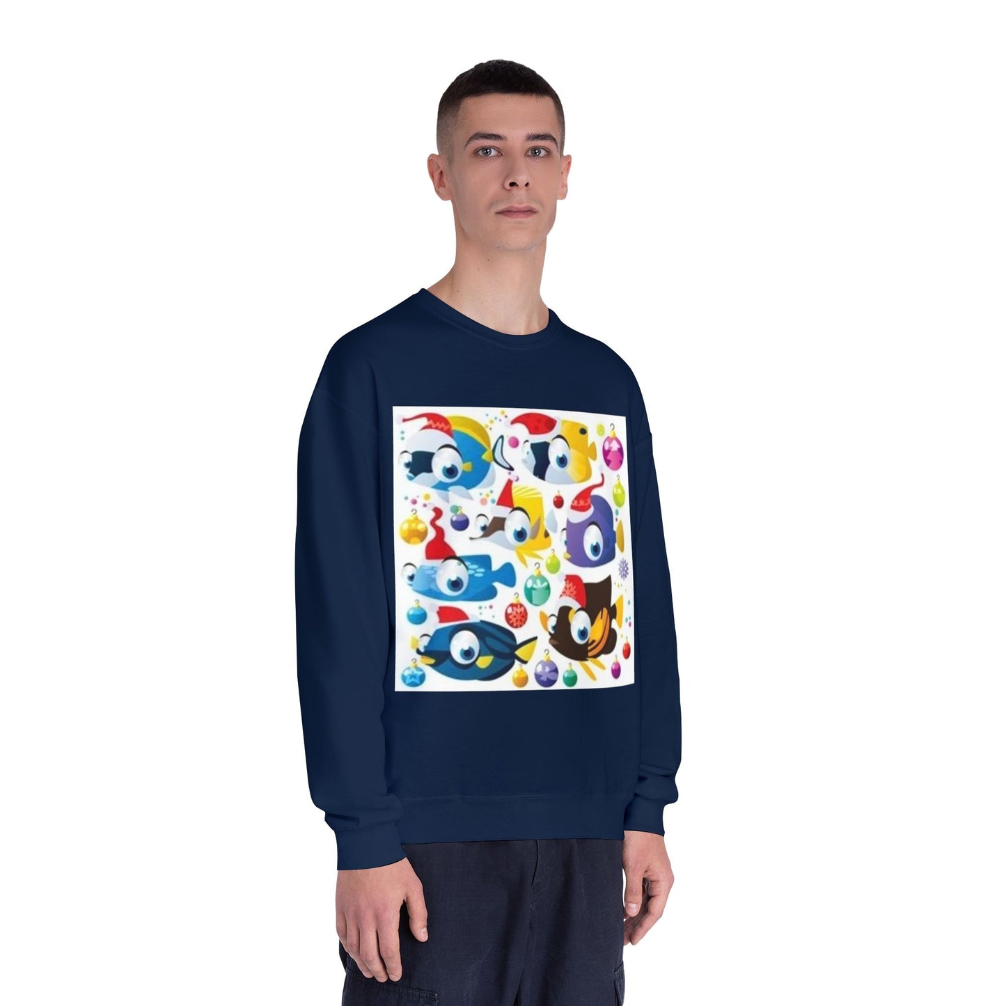 Whimsical Colorful Crewneck Sweatshirt – Fun Cartoon Design
