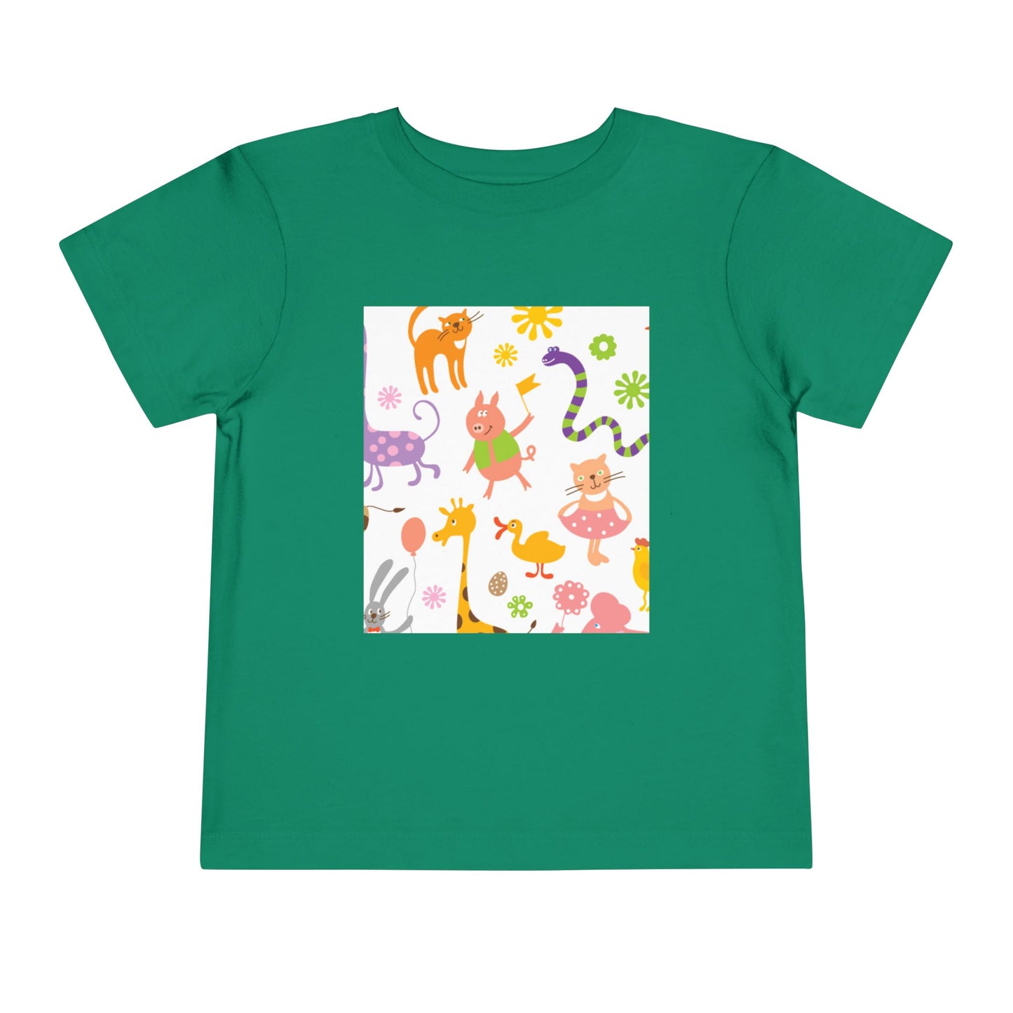 Playful Toddler Tee with Fun Animal Prints
