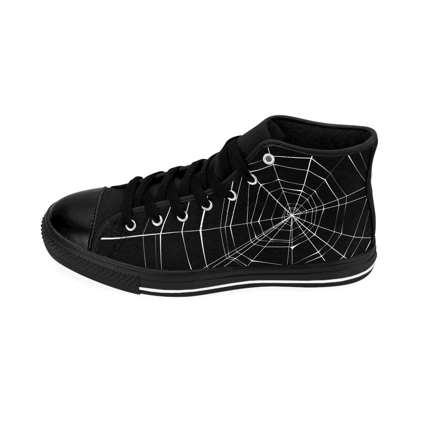 Men's Classic Sneakers - Spider Web Design - Stylish & Unique Footwear for Casual Outfits