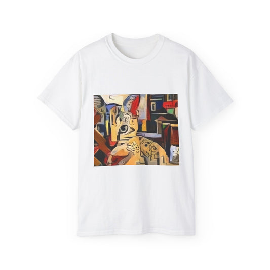 Colorful Ocean-Inspired Unisex Cotton Tee