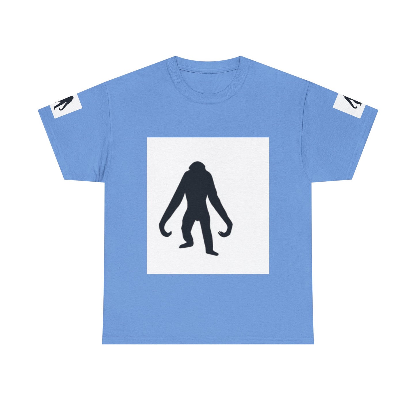 Unisex Heavy Cotton Tee - Bold Monkey Silhouette Tee for Animal Lovers