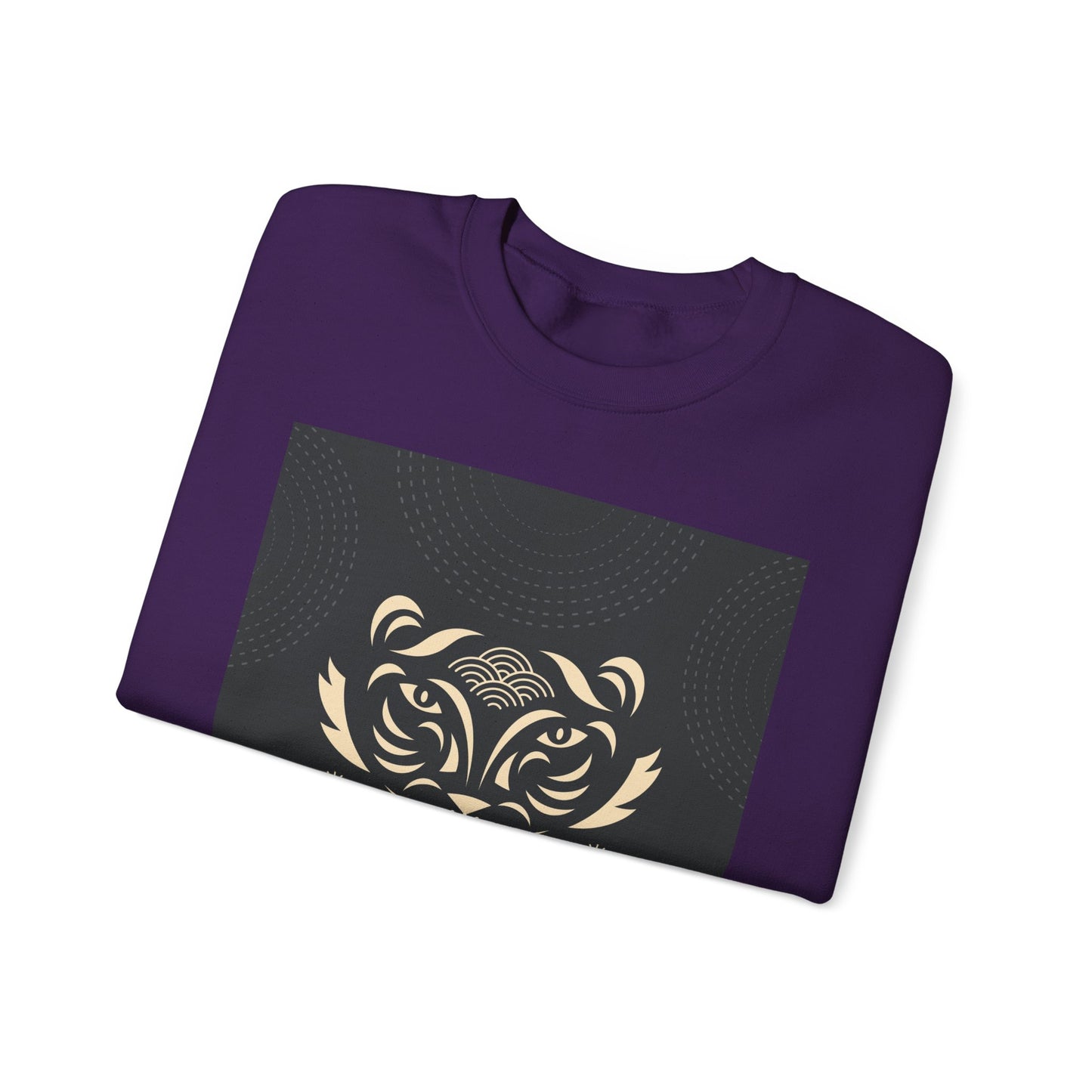 Halloween-Themed Unisex Crewneck Sweatshirt with Spooky Eyes and Bird Design