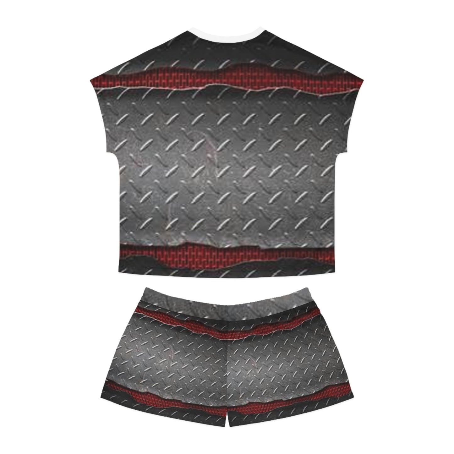 Metallic Pattern Women's Short Pajama Set - Stylish and Comfy Sleepwear