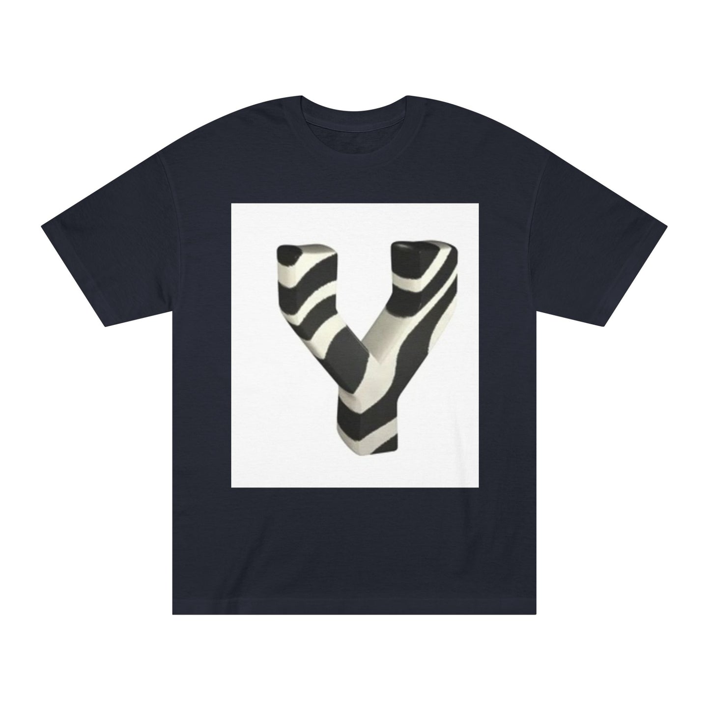 Zebra Print 'Y' Unisex Classic Tee - Casual Fashion Top