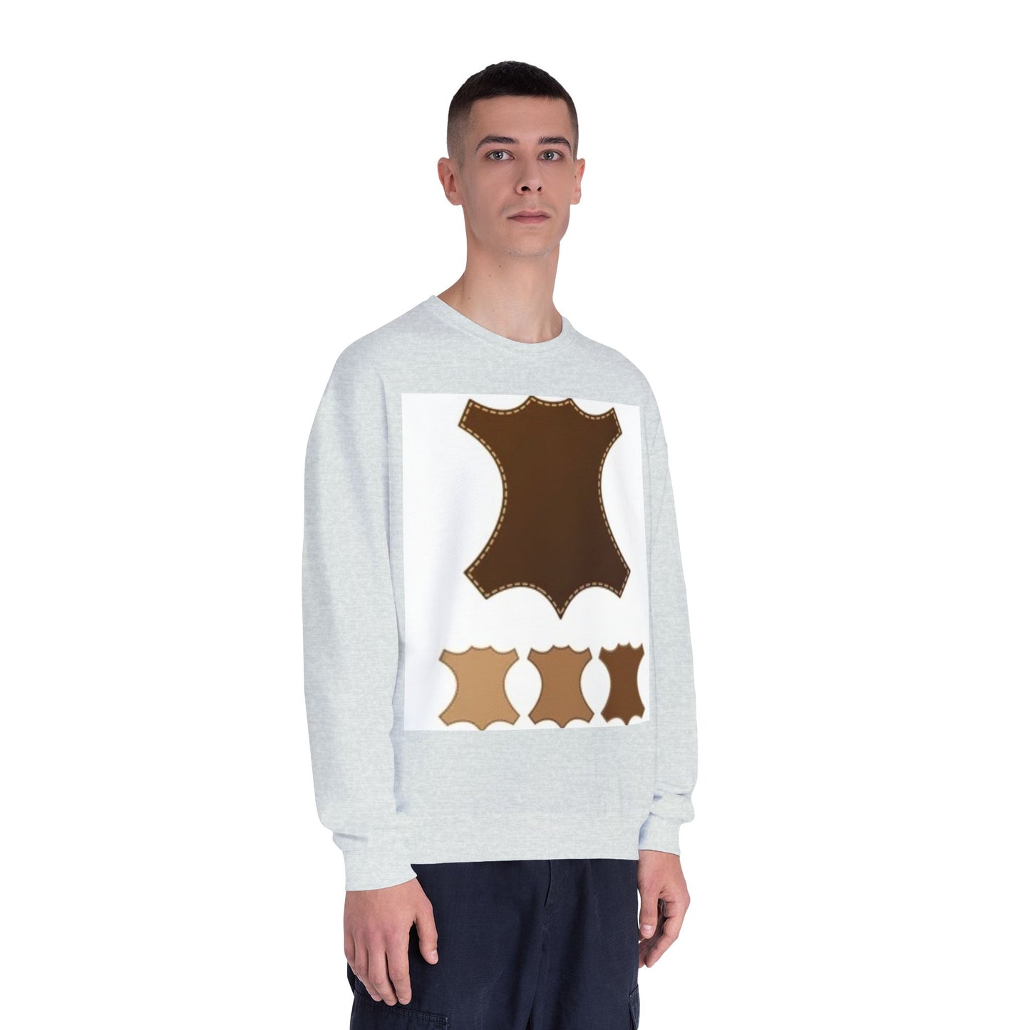 Artisan Leather Pattern Unisex Crewneck Sweatshirt