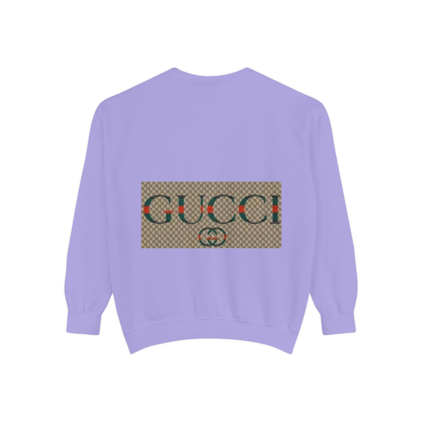 Fashionable Unisex Garment-Dyed Sweatshirt with GUCCI Design