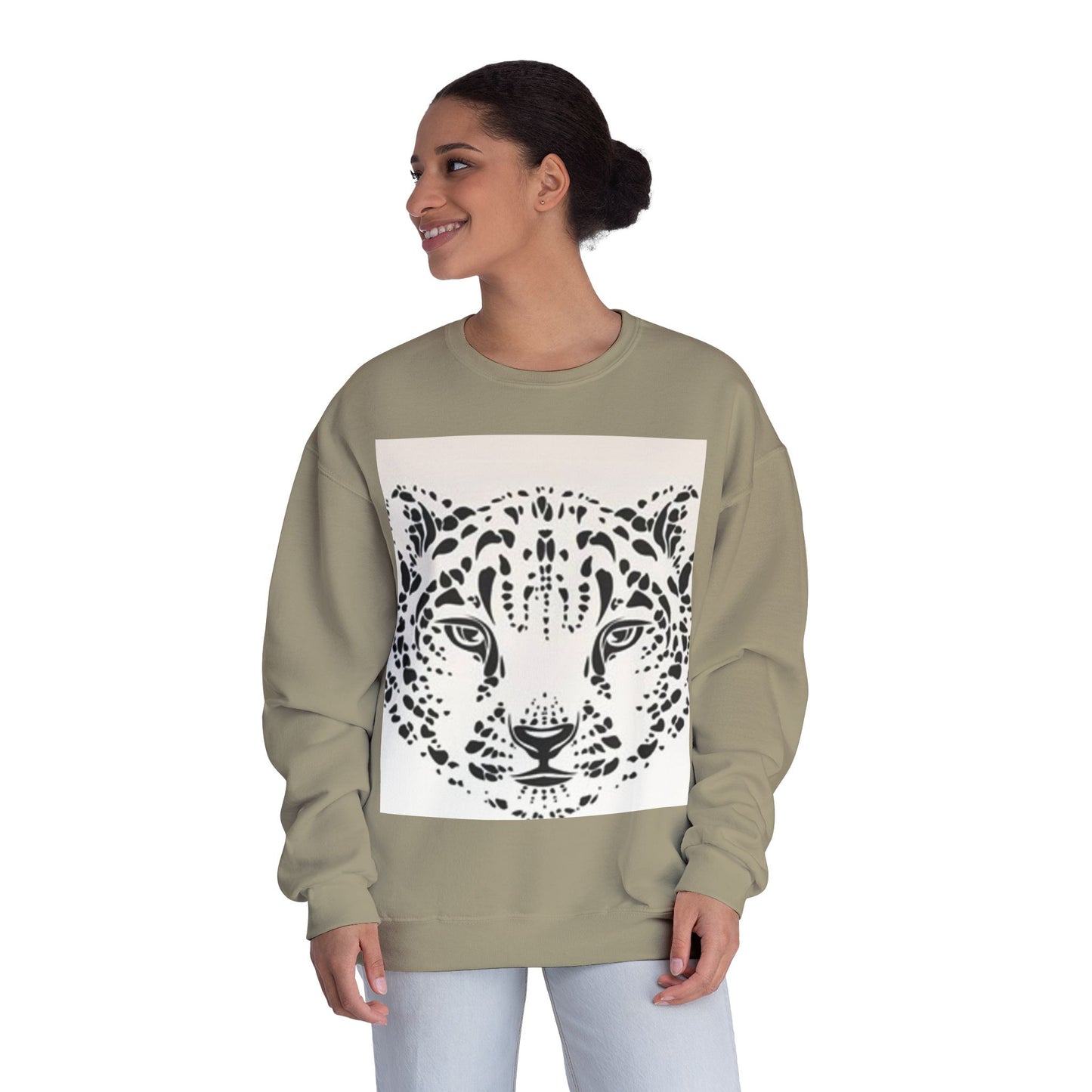 Wild Elegance Tiger Crewneck Sweatshirt | Cozy Unisex Design