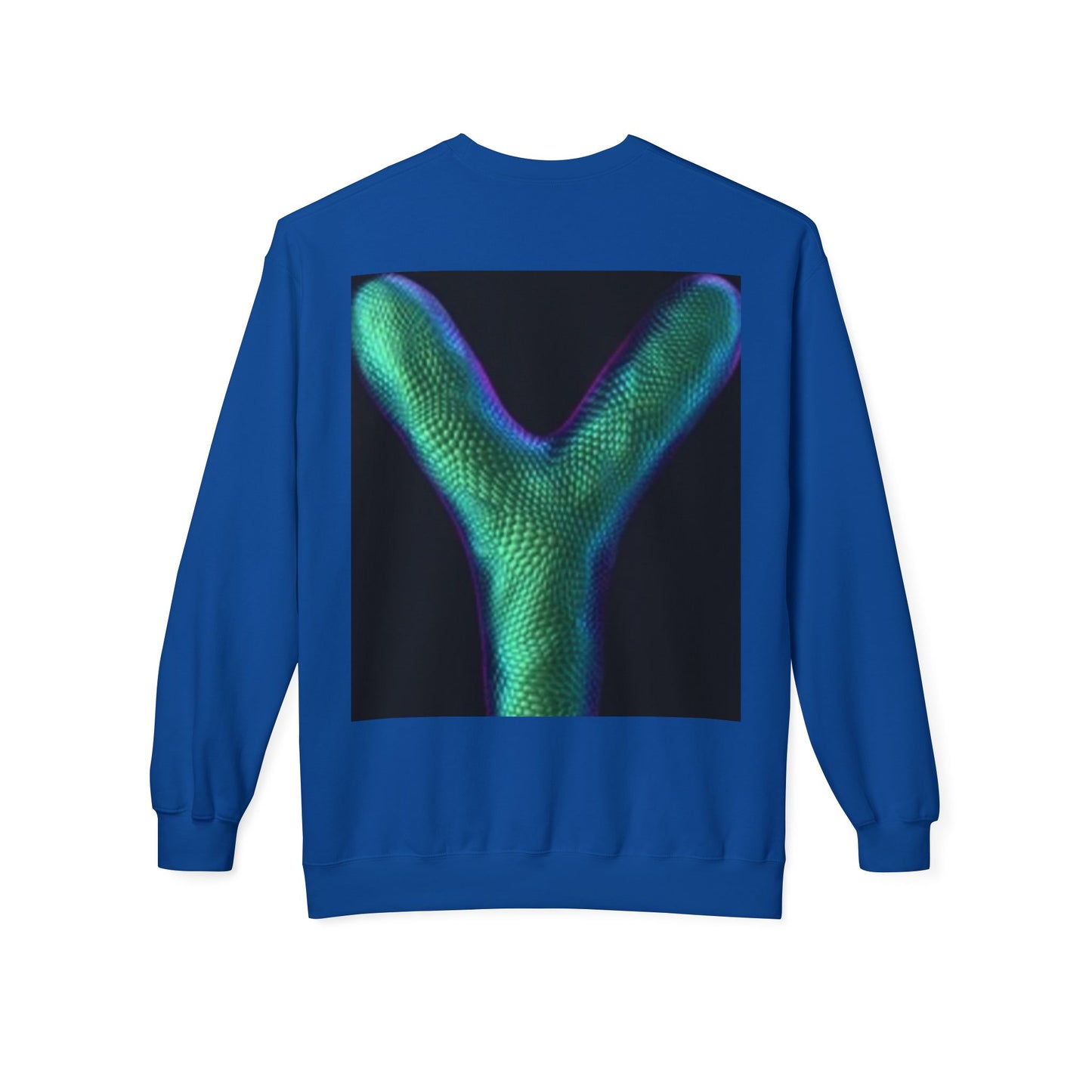 Unisex Y Graphic Fleece Crewneck Sweatshirt - Cozy Modern Style