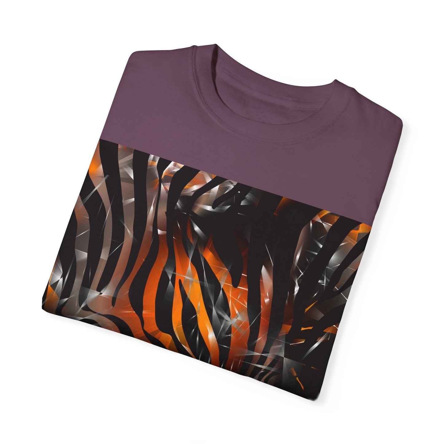 Vibrant Jungle Print Unisex Garment-Dyed T-Shirt
