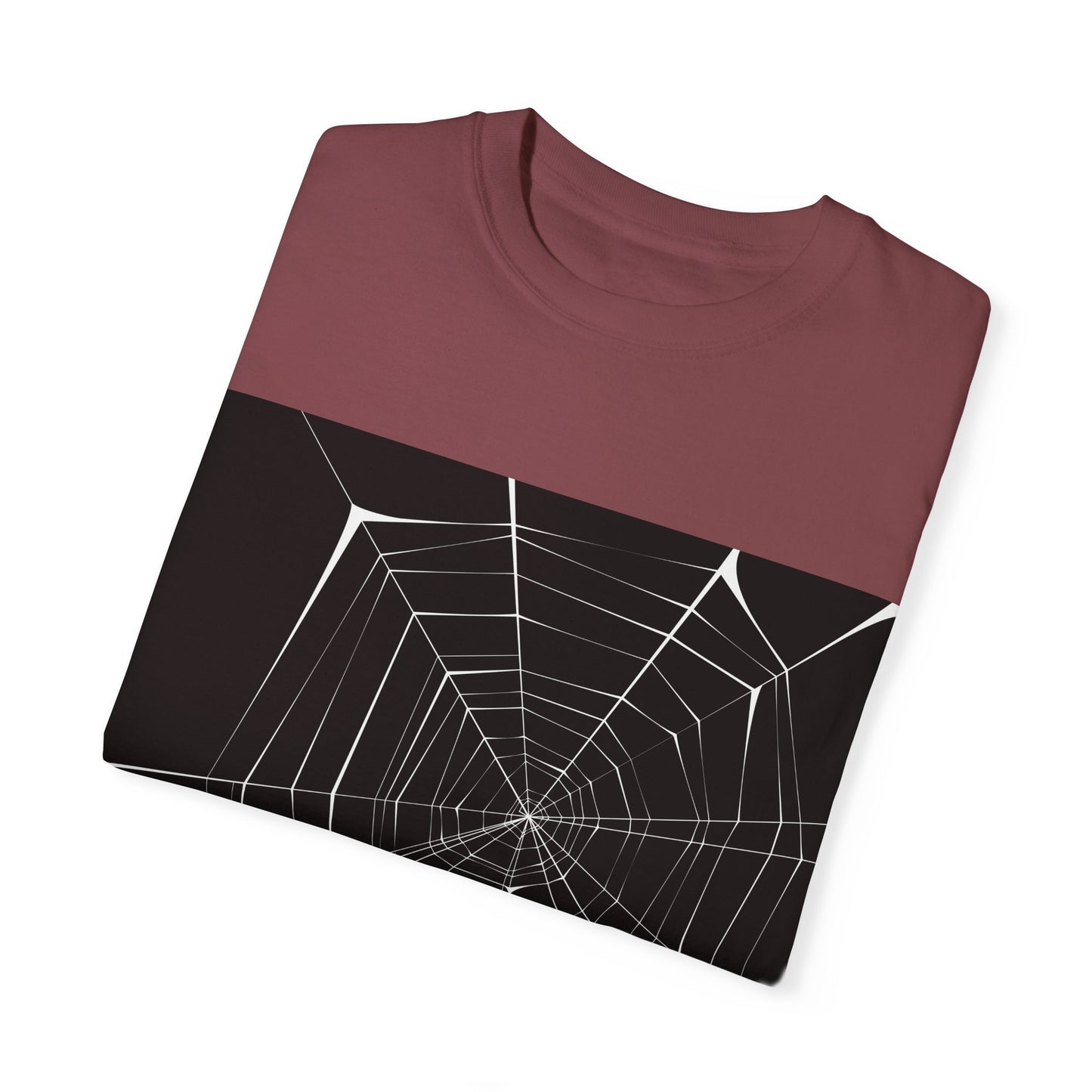 Spooky Spider Web Unisex Garment-Dyed T-Shirt