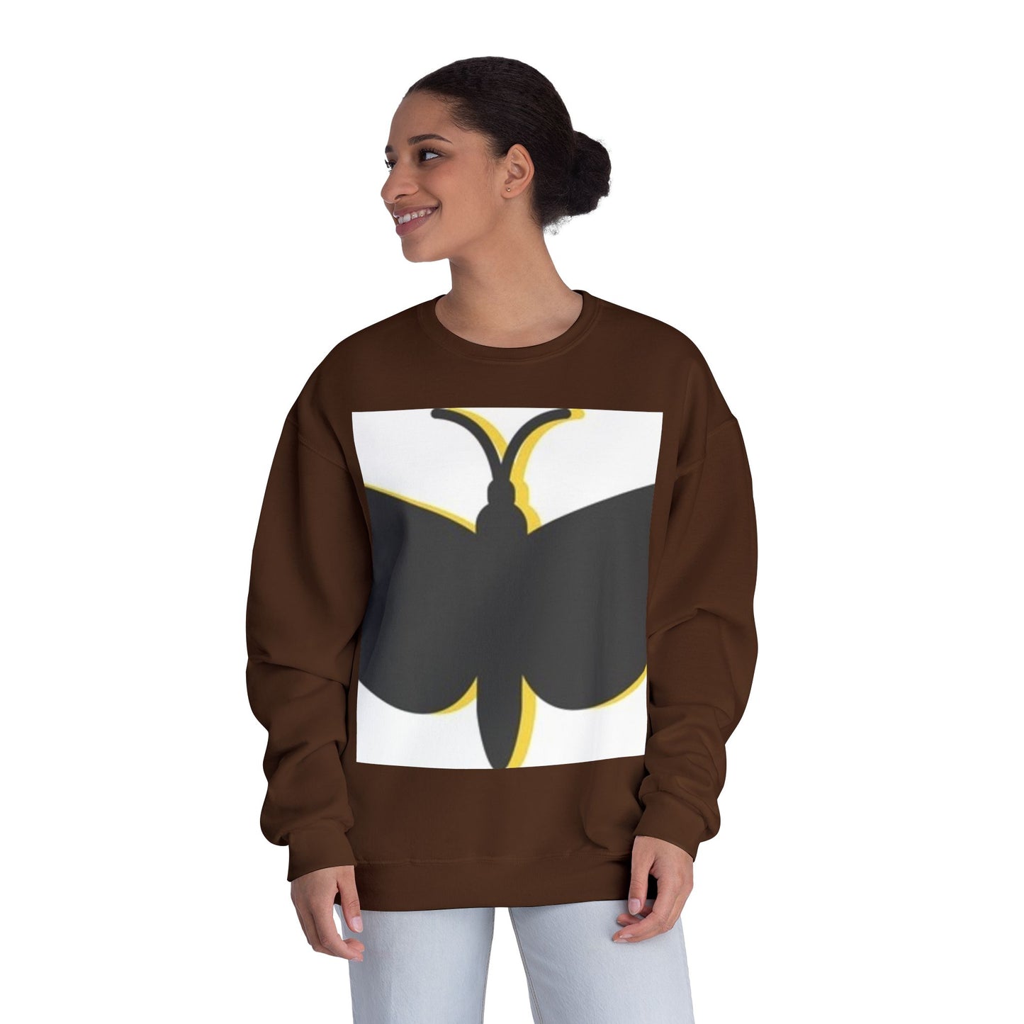 Butterfly Emblem Unisex Sweatshirt - Cozy Style for Nature Lovers