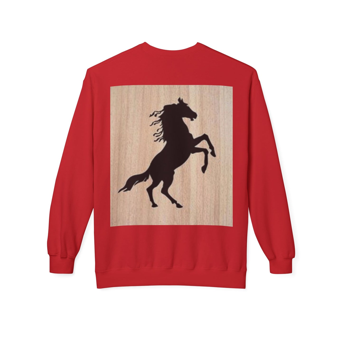 Equestrian Silhouette Fleece Sweatshirt - Perfect for Horse Lovers