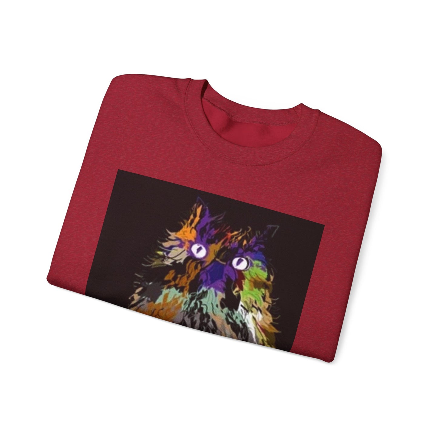 Colorful Owl Crewneck Sweatshirt - Unisex Heavy Blend™ - Cozy Art Wear for Animal Lovers