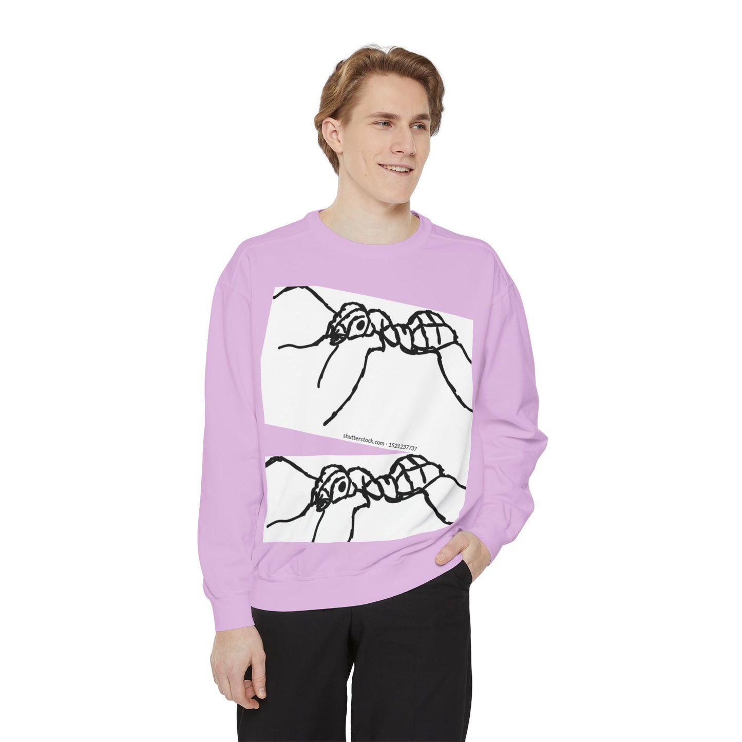 Ant-Inspired Unisex Garment-Dyed Sweatshirt - Unique Nature Lover Gift