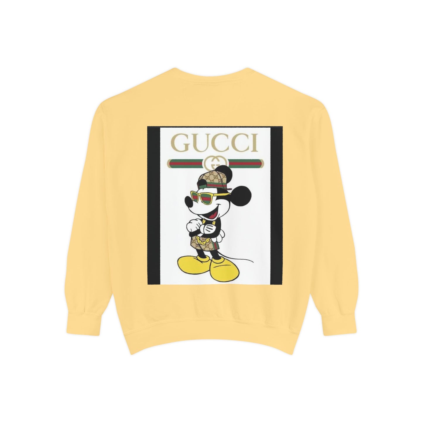 Mickey Mouse Gucci Streetwear Sweatshirt - Unisex Garment-Dyed