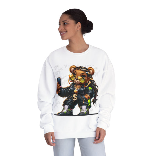 Street Style Bear Crewneck Sweatshirt - Unisex Urban Fashion