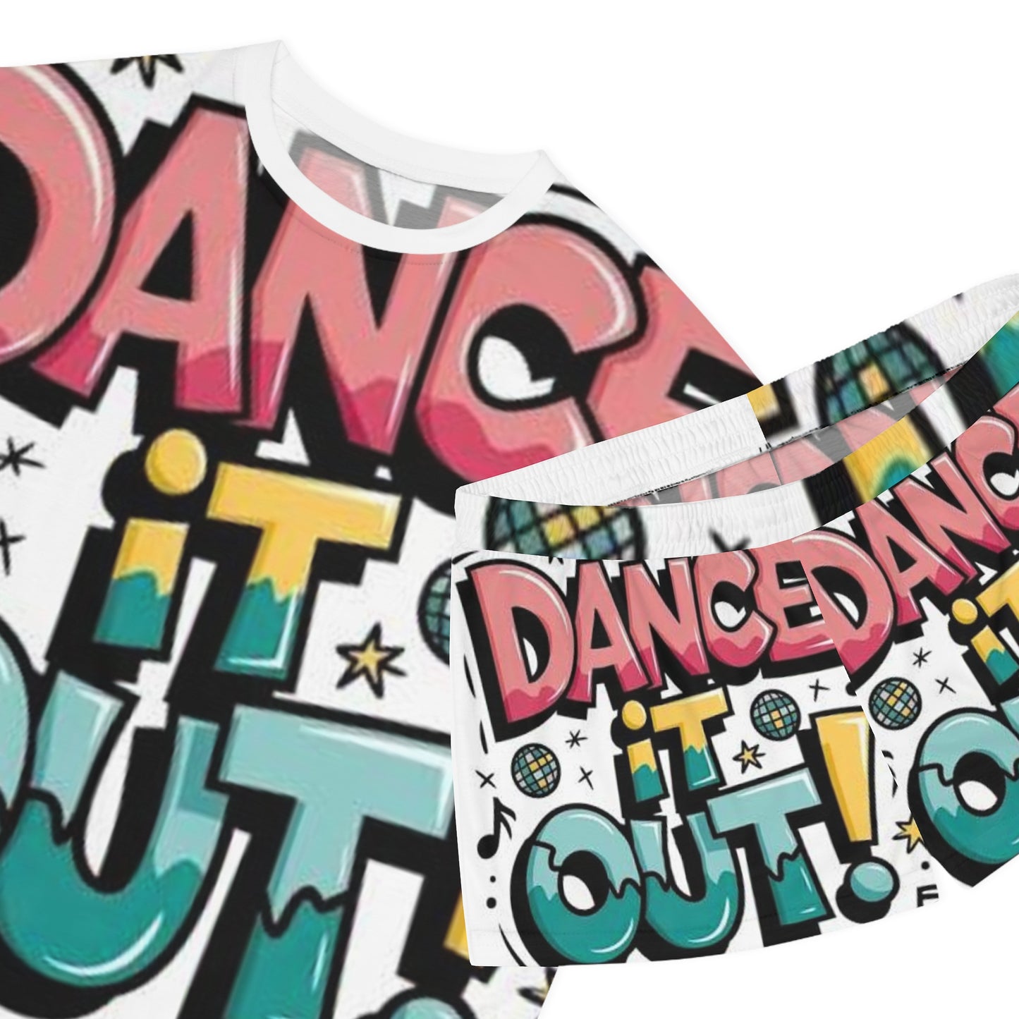 Dance It Out! Women's Short Pajama Set – Fun & Relaxed Sleepwear for Dance Lovers
