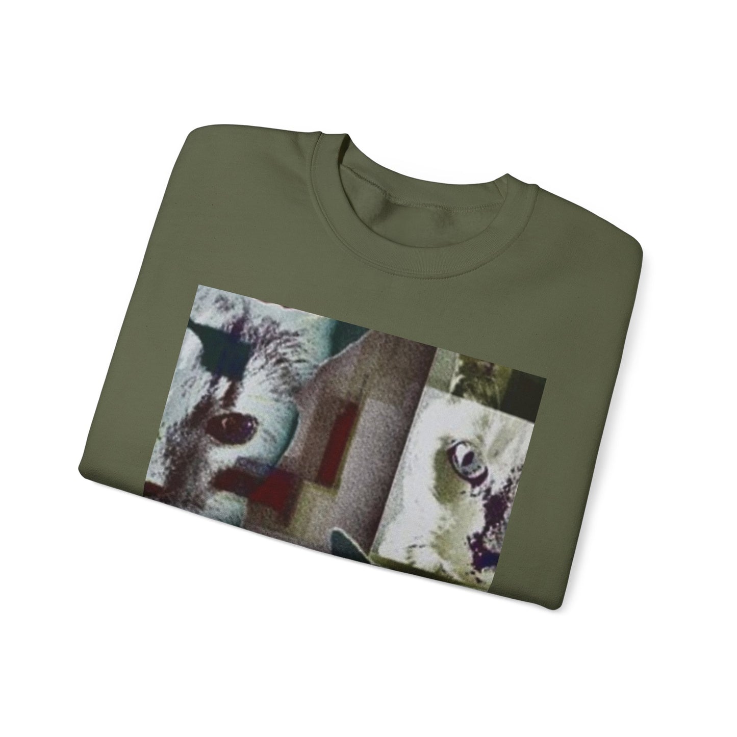 Cozy Cat Lover Crewneck Sweatshirt - Artistic Feline Design