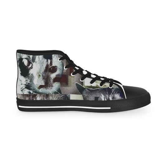 Cat-Themed High Top Sneakers for Animal Lovers