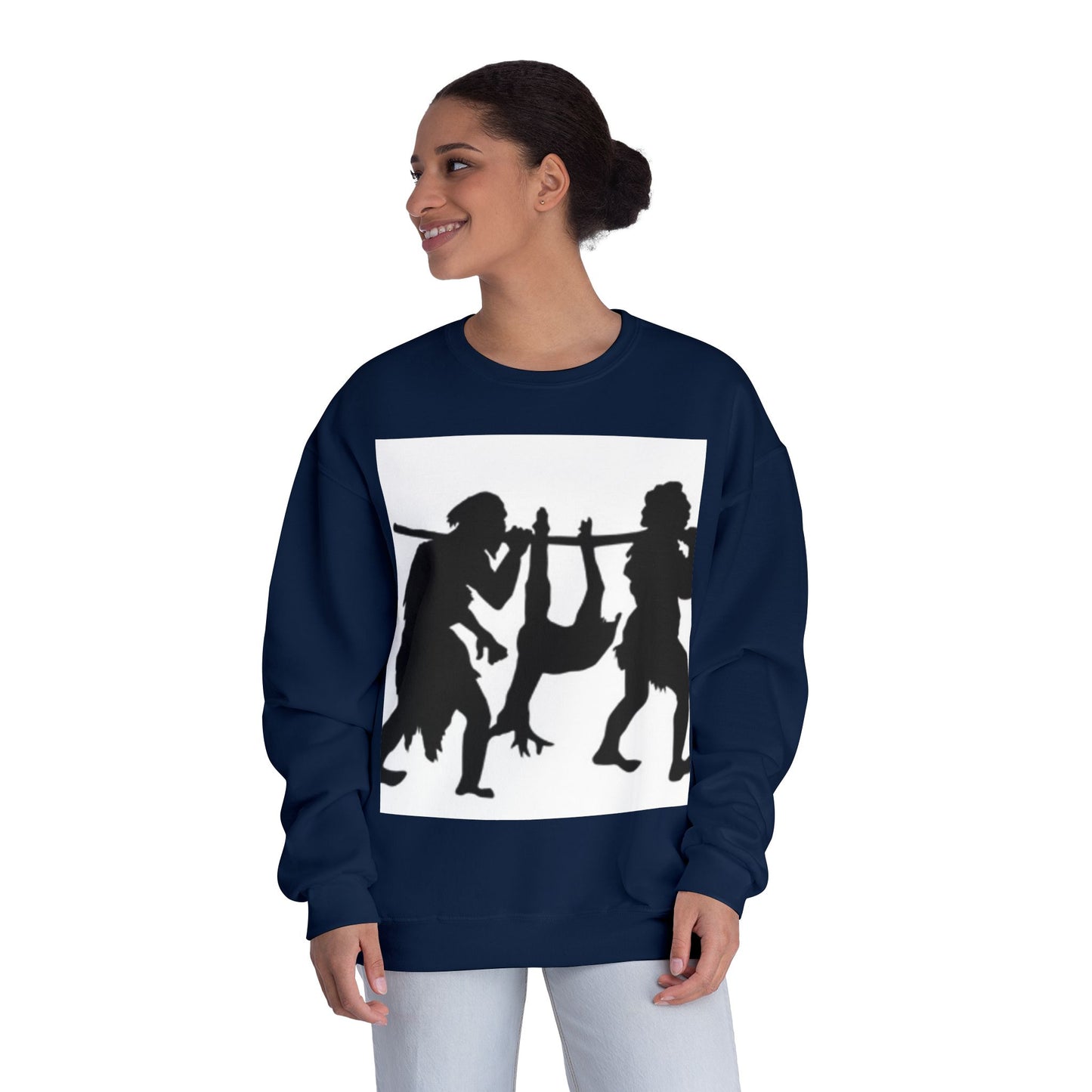 Caveman Humor Unisex Crewneck Sweatshirt - Fun Graphic Design