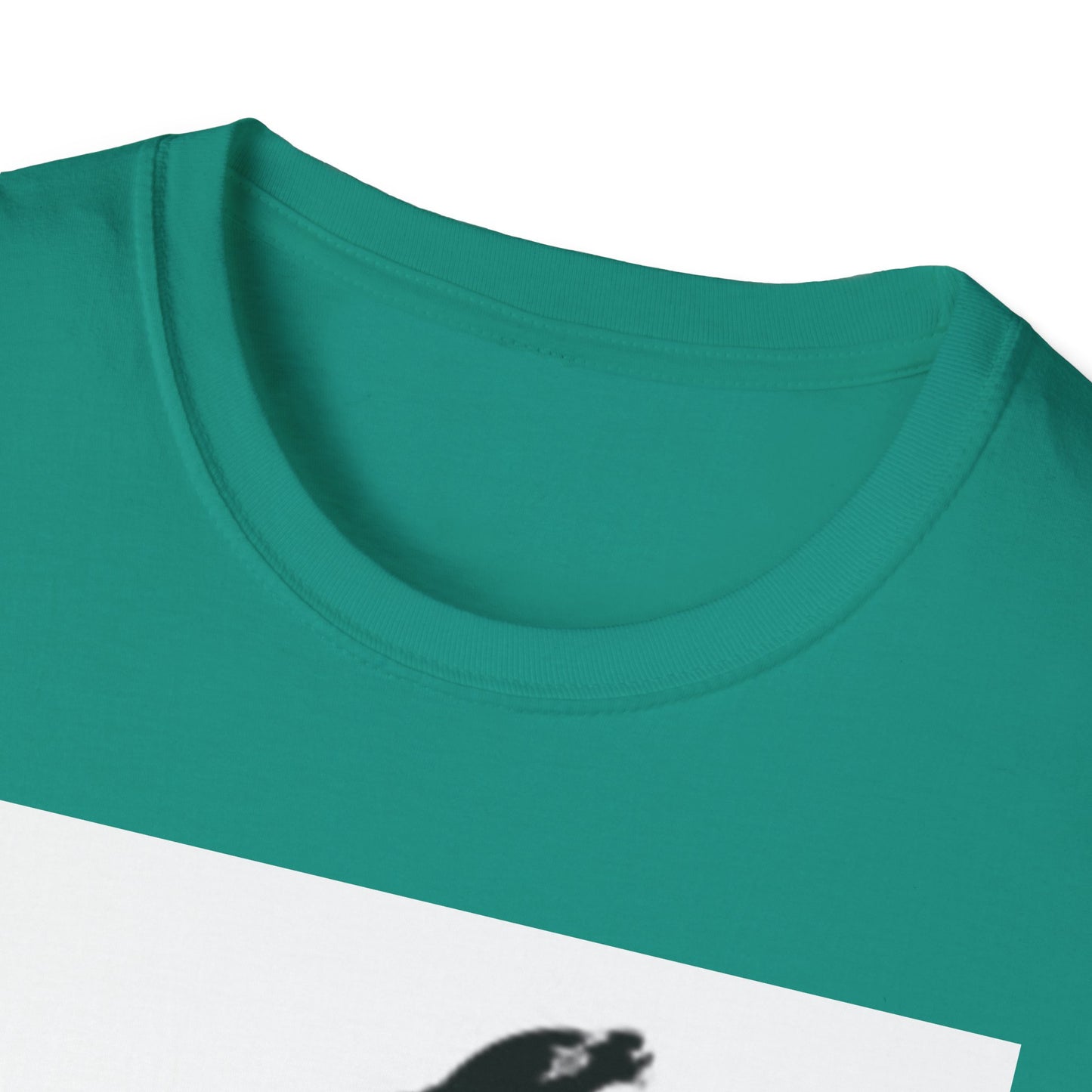 Unisex Softstyle T-Shirt - Black Bird Design for Nature Lovers