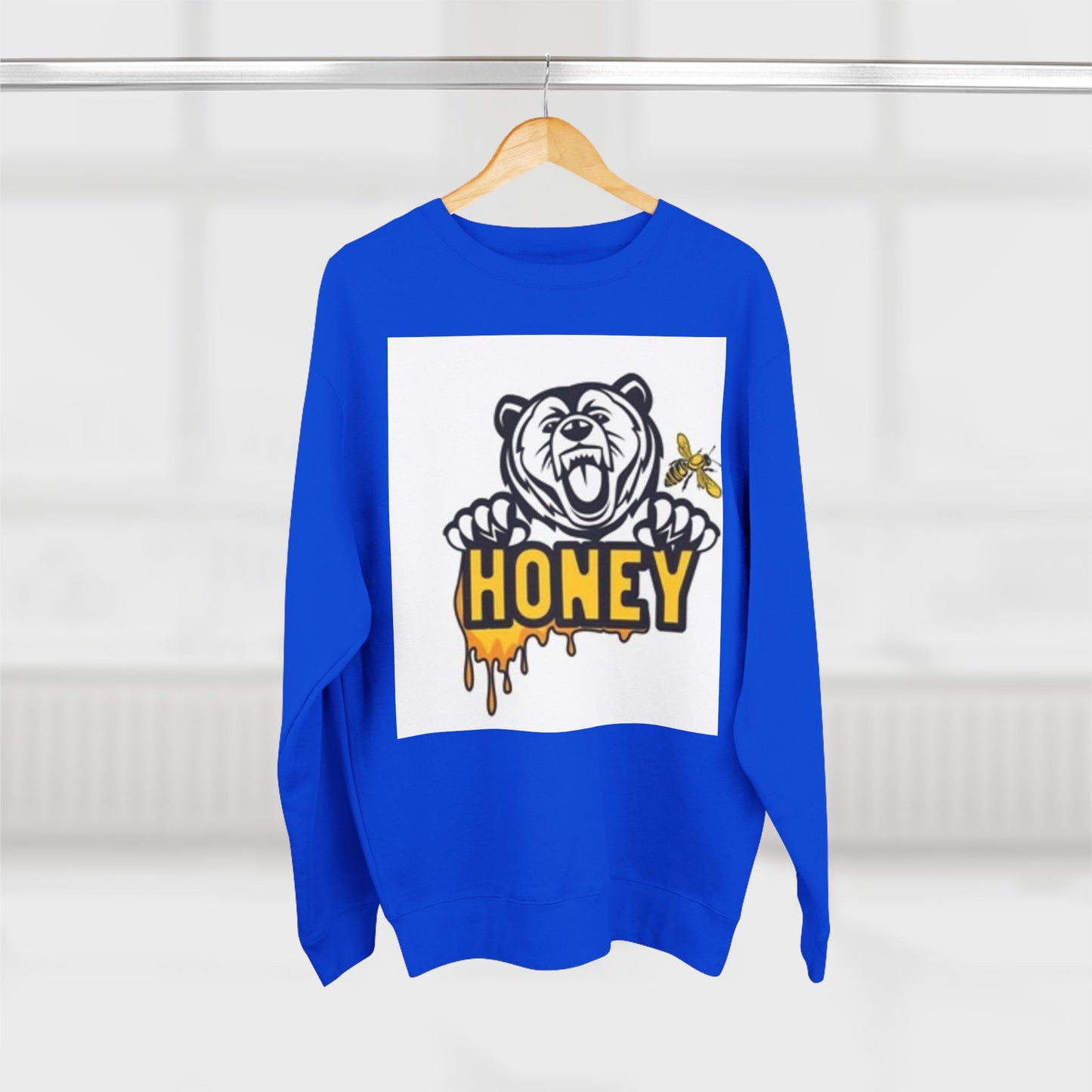 Honey Bear Unisex Crewneck Sweatshirt - Cozy and Fun Gift for Animal Lovers
