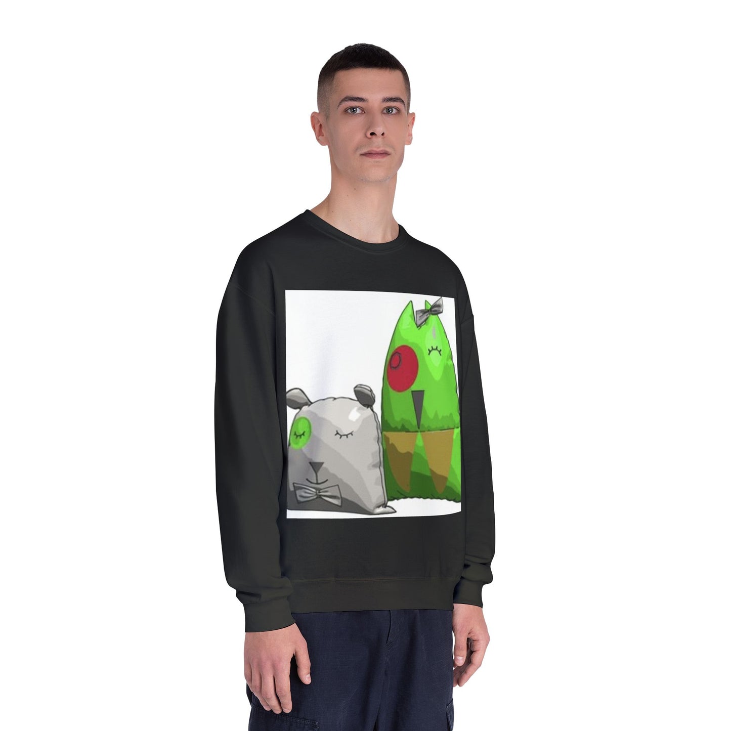 Cute Cartoon Monsters Unisex Crewneck Sweatshirt - Cozy Fun for All Ages