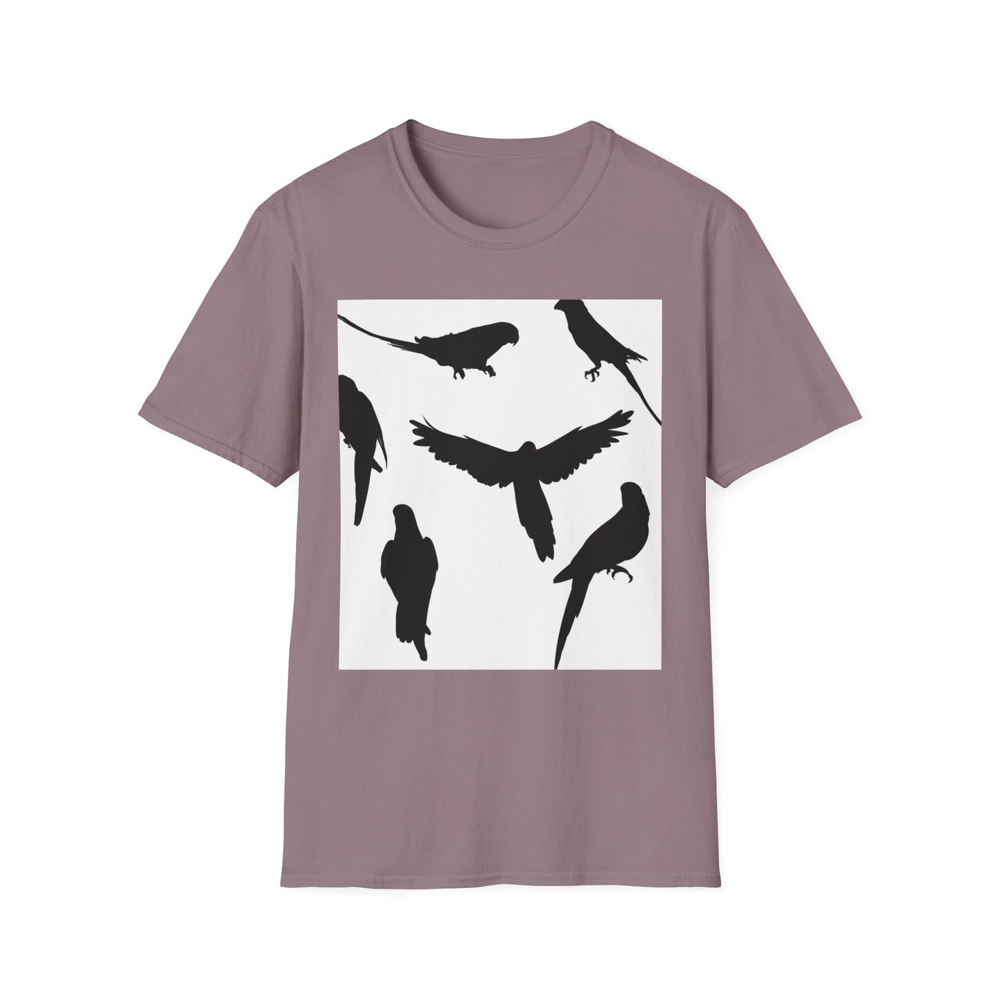 Minimalist Bird Silhouette Unisex Softstyle T-Shirt
