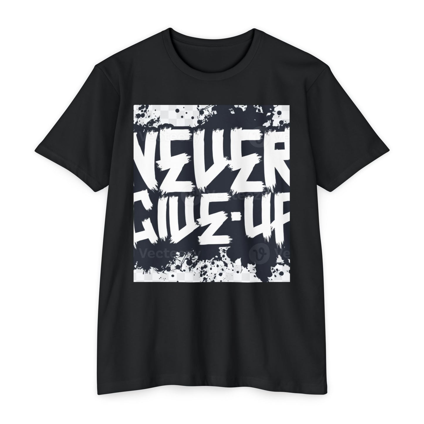 Unisex Motivational T-Shirt - "Never Give Up" Inspirational Tee