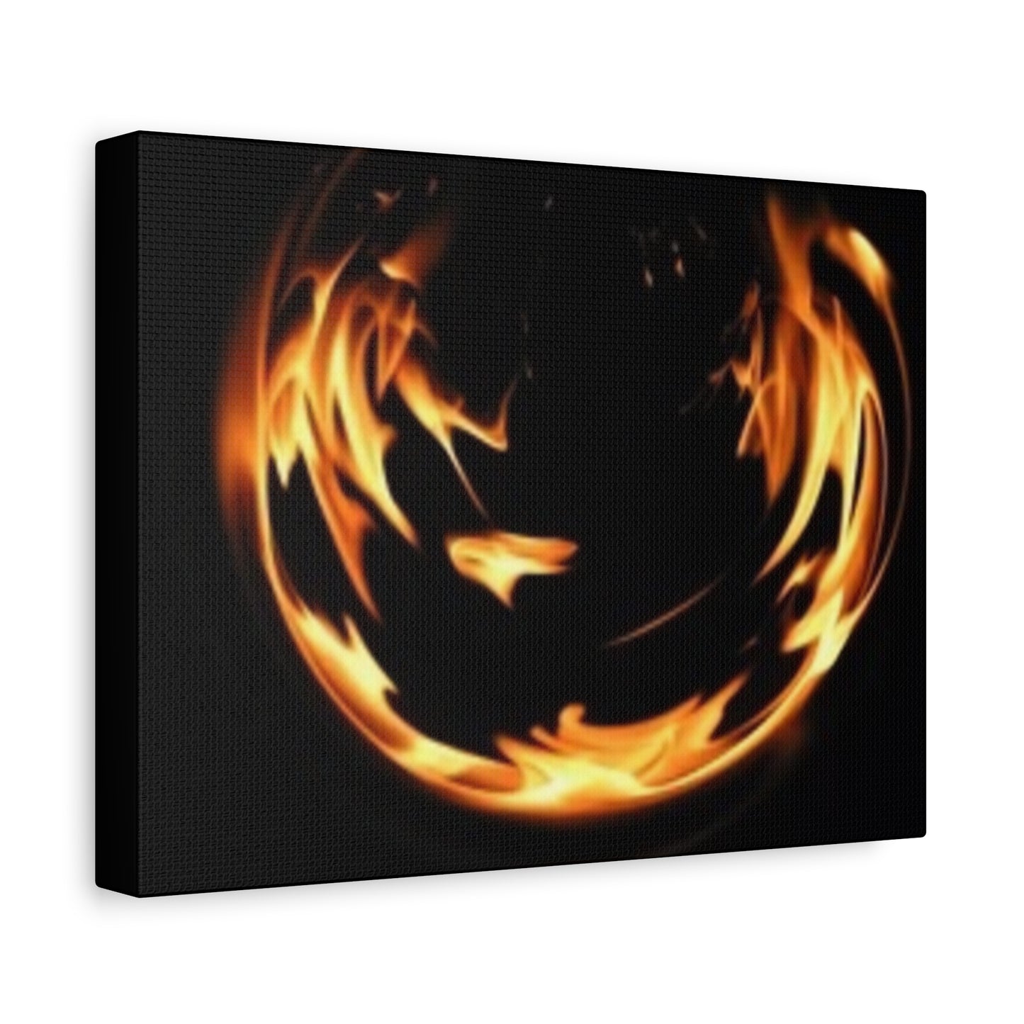 Fire Swirl Matte Canvas Art - Stretched 1.25" Gallery Wrap