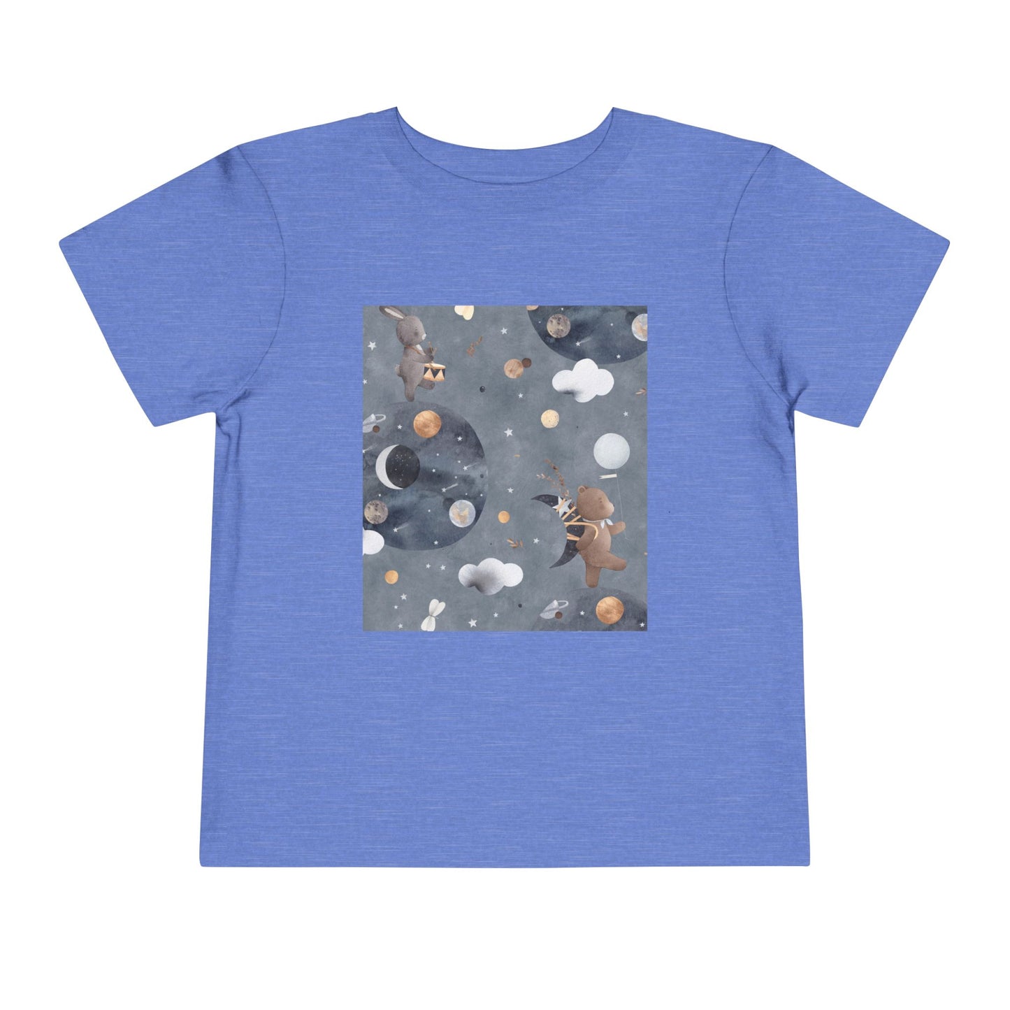 Cosmic Adventure Toddler Tee - Fun Space-Themed Short Sleeve Shirt for Kids