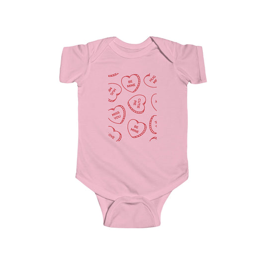 Valentine's Day Baby Bodysuit - "Be Mine" Design