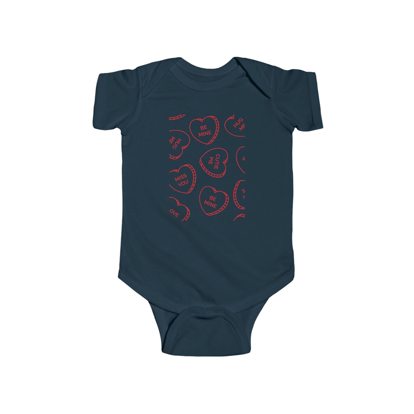 Valentine's Day Baby Bodysuit - "Be Mine" Design