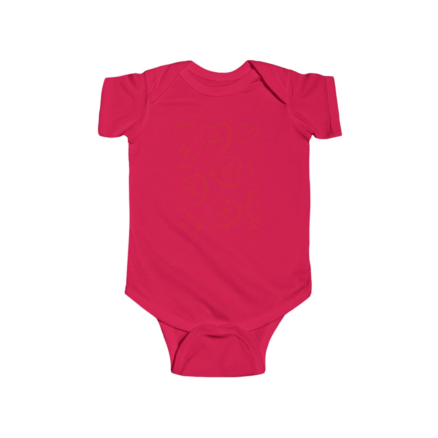 Valentine's Day Baby Bodysuit - "Be Mine" Design