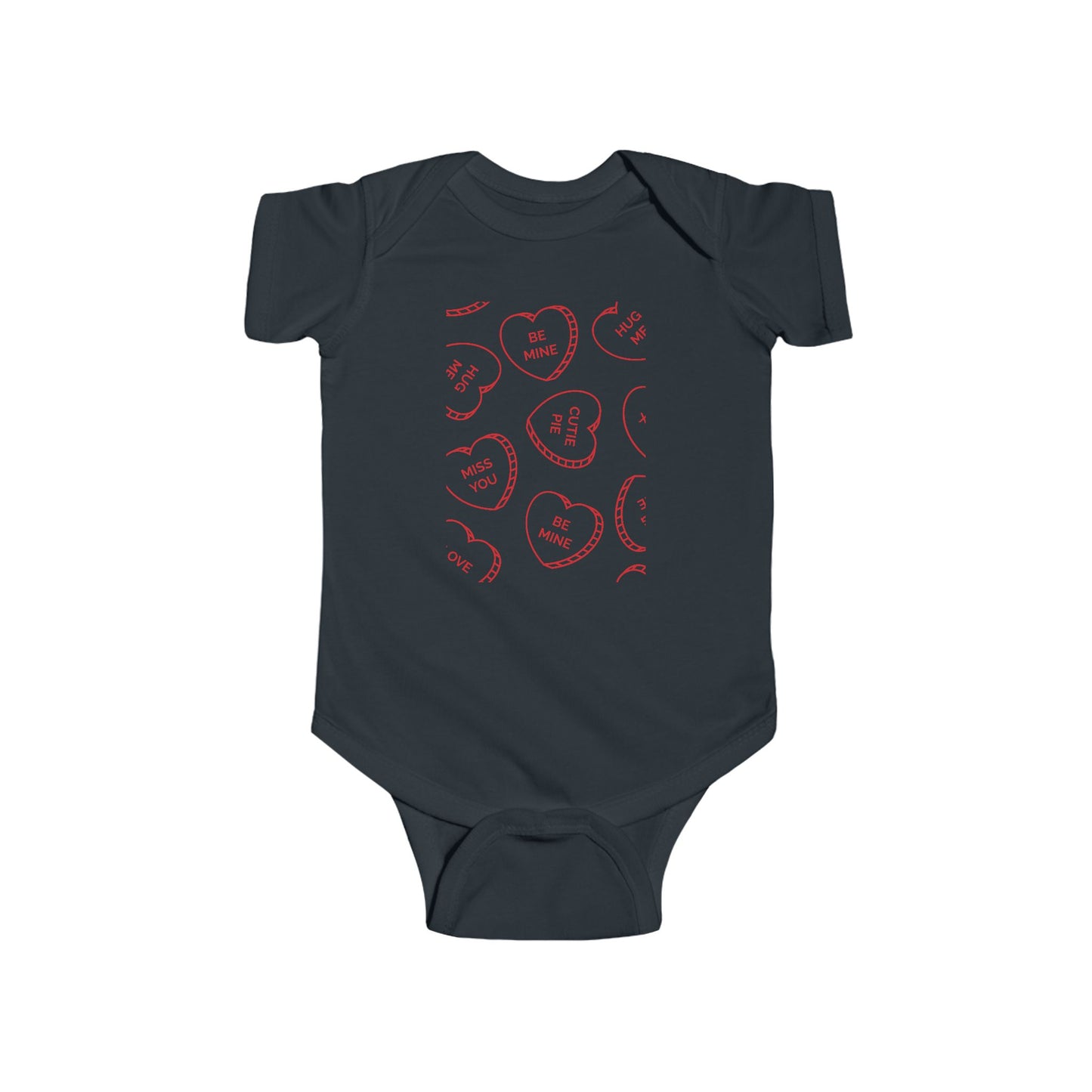 Valentine's Day Baby Bodysuit - "Be Mine" Design