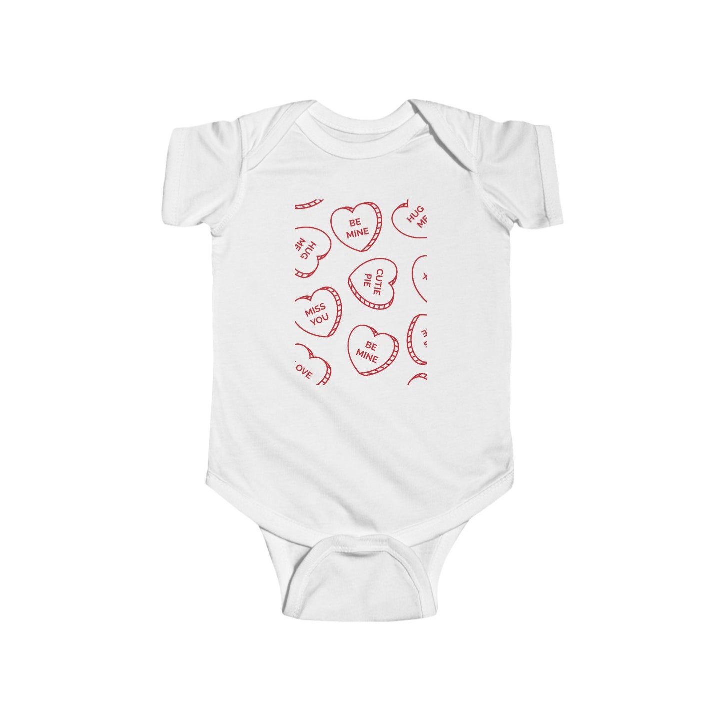 Valentine's Day Baby Bodysuit - "Be Mine" Design