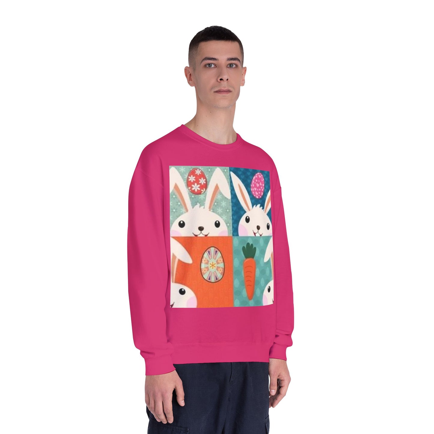 Cute Easter Bunny Sweatshirt - Unisex Crewneck for Spring Celebrations