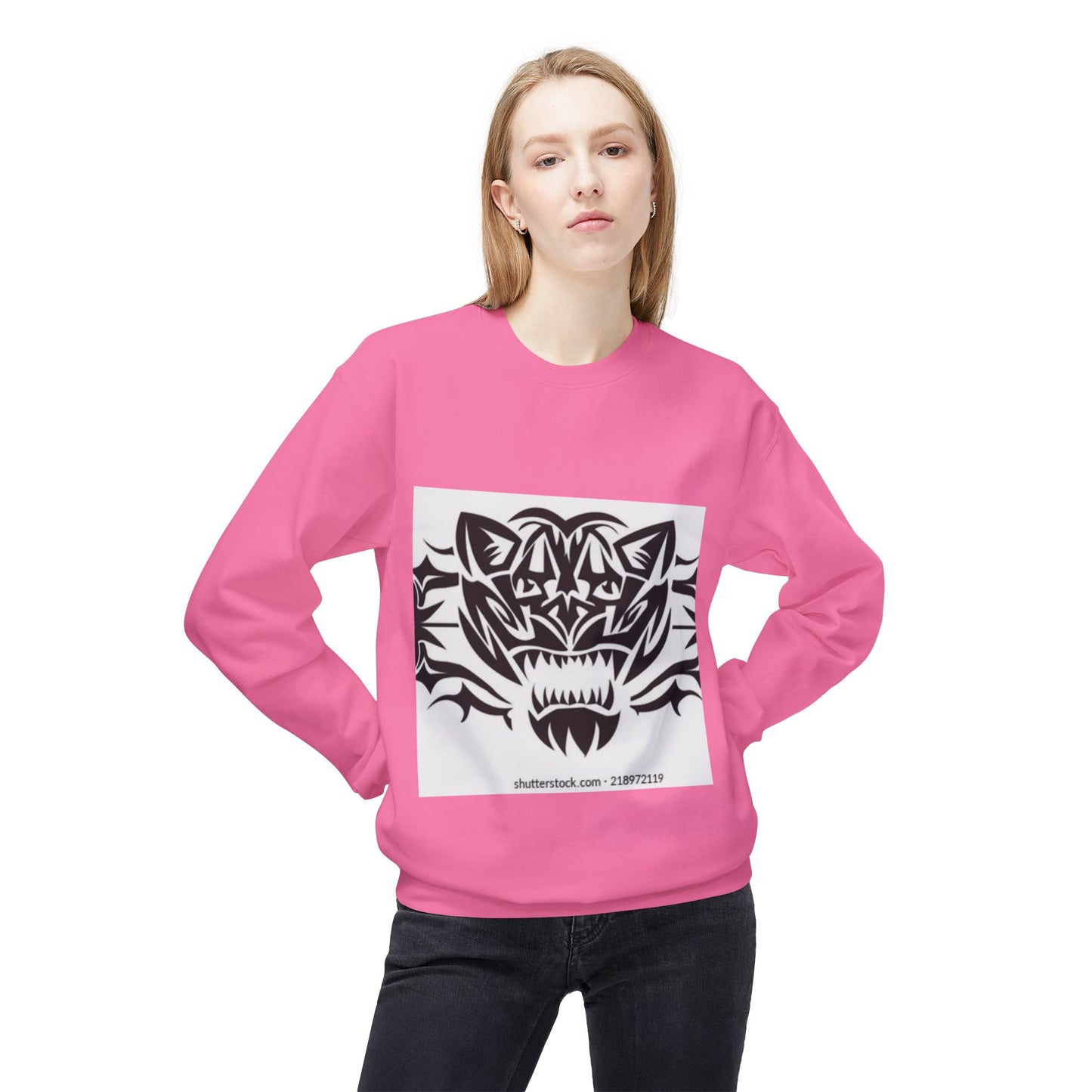 Fierce Tiger Graphic Sweatshirt for Nature Lovers