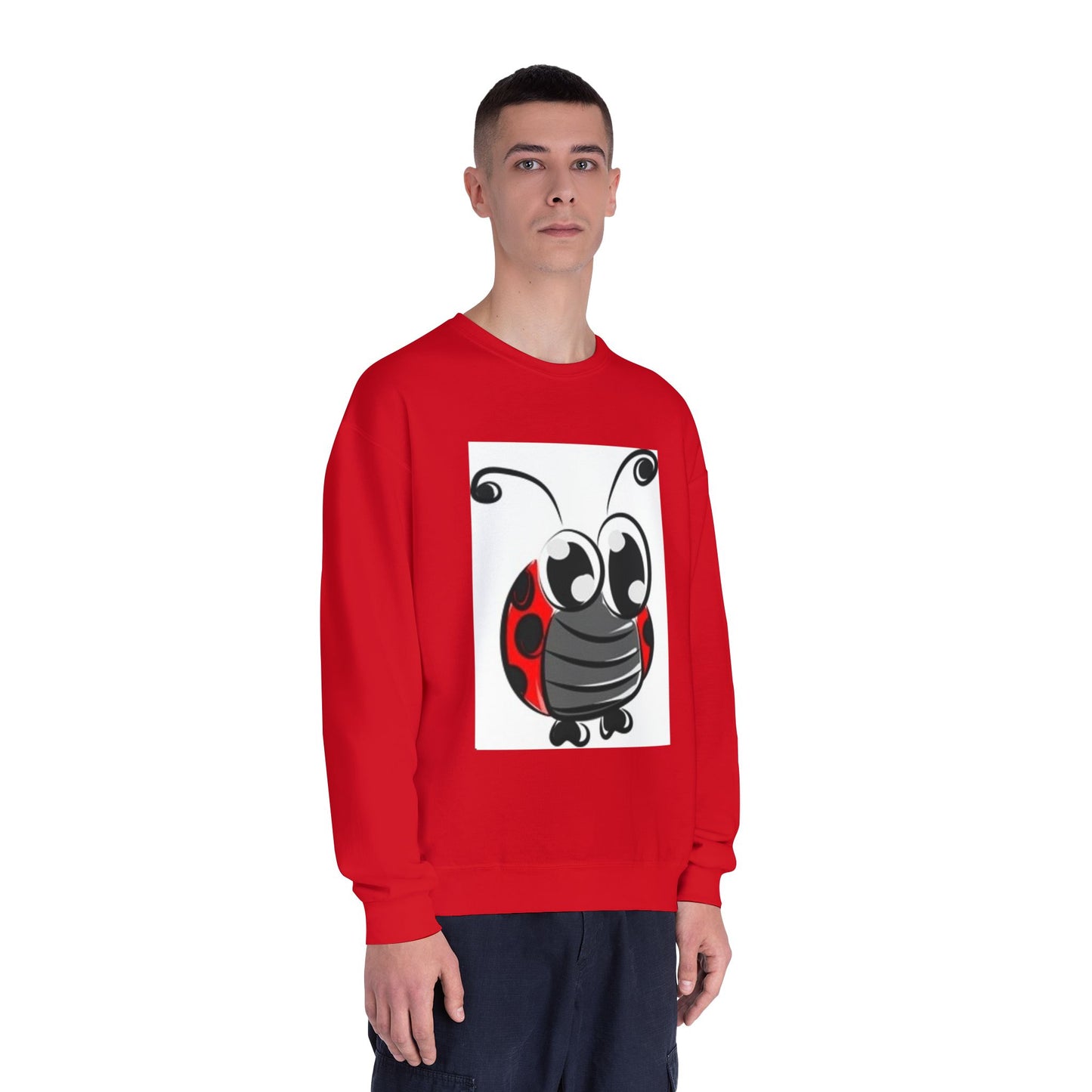 Cute Ladybug Unisex Crewneck Sweatshirt - Cozy & Fun Casual Wear